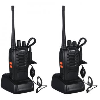 OCDAY baofeng bf-888s Walkie Talkie banda de señal 16CH UHF 400-470 MHz Radio bidireccional recargable con cargador