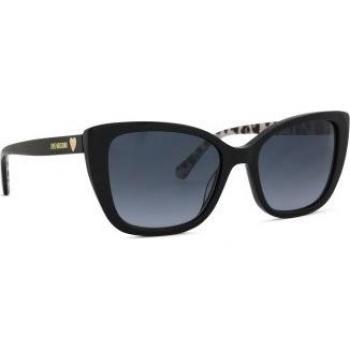 Love Moschino MOL073/S Women's Sunglasses - Rectangle, Black/Brown, Spring-Summer 2024 Collection