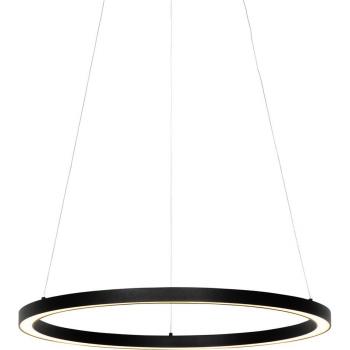 Lámpara colgante negra LED regulable 60 cm Girello QAZQA