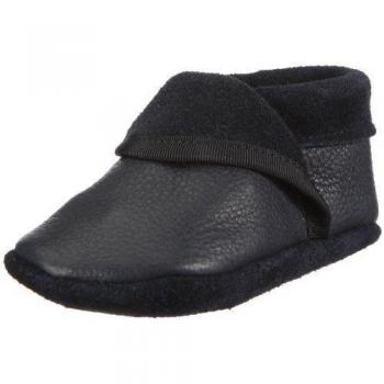 Pololo Klassik blau 101700-2425 - Zapatillas de casa de cuero para niños, color azul, talla 24/25