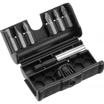 STANLEY STA60480-XJ - Juego de puntas para atornillar de 7 piezas. Incluye: Pz1 y 2; Ph1 y 2; R 4.5 y 6.5 mm + Adaptador magnético