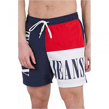 Bañador Archive Marino Tommy Jeans para Hombre con Cintura Ajustable y Diseño Colorblock
