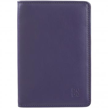 Cartera portapasaporte de piel multicolor Dudu con titular de pasaporte y tarjetas de crédito RFID