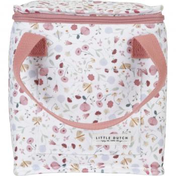 Bolsa térmica para almuerzo y merienda con diseño de flores y mariposas - Trastinhos