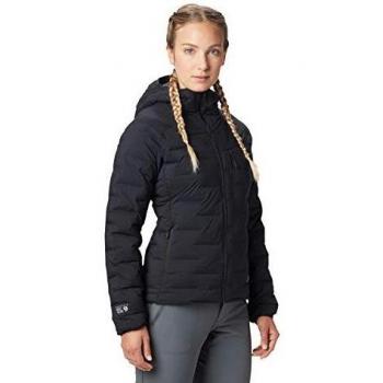 Mountain Hardwear Super/DS Chaqueta con capucha para mujer aislada para senderismo, camping, escalada y todos los días - Negro - Pequeño