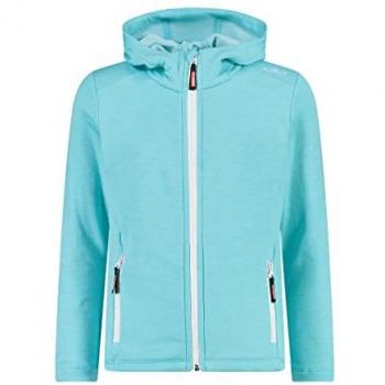 CMP Girls' Hooded Fleece Hiking Jacket