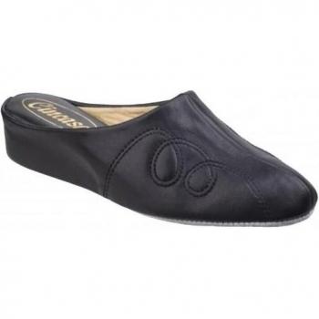 Cincasa Menorca Mahon Women's Black Slippers - Comfortable Indoor Footwear