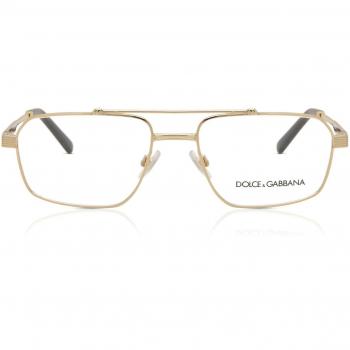 Dolce & Gabbana DG1345 02 Gafas Recetadas para Hombre Dorados, Armazones para Hombre Dorados, 54 Lentes Recetadas Para Hombre Dorados