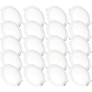 Downlight LED Empotrable Circular JANDEI 200mm, 18W, Ángulo de 120º, Difusor Translúcido, Luz Fría 6000K, Domótica