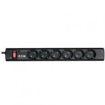 Eaton 68585 - Protector de Sobretensión con 6 Salidas AC, Color Negro