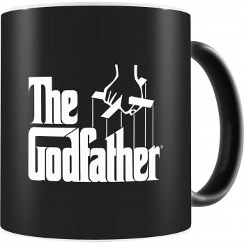 SD Toys SDTPAR02192 - Taza de cerámica, estampada The Godfather, color negro - Taza El Padrino logo Negra