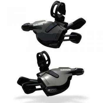 Sram 00.7015.074.020 Flat Bar Juego de Manetas de Cambio, Negro