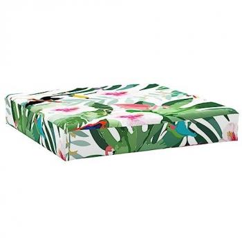 Cojín para palés multicolor 60x60x8 cm en tela Oxford