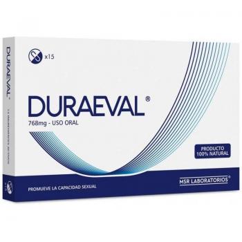 Duraeval 768mg 15 Cápsulas Potenciador de Erecciones MSR Lab