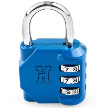 Candado de combinación Handlock 3 números 30mm azul