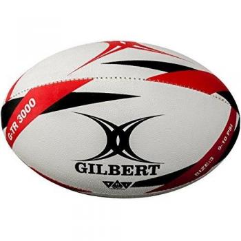 Gilbert G-TR3000 Pelota de Rugby, Unisex Adulto, Rojo, 3