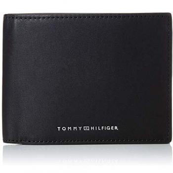 Tommy Hilfiger TH Metro, Accesorio Billetera de Viaje para Hombre, Black, Talla única