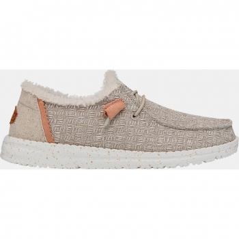 Hey Dude - Zapatos casuales de mujer modelo Wendy Warmth, mezcla de lino con forro interior