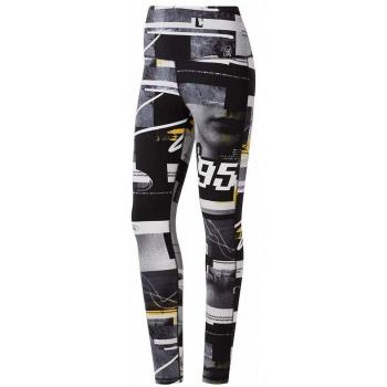 Reebok Wor Myt AOP Legging Mallas, Mujer, Negro, S