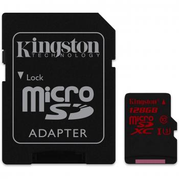 Kingston SDCA3/128GB - Tarjeta de Memoria microSDHC/SDXC de 128 GB