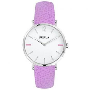 Reloj de Mujer Furla R4251108512 con Correa de Cuero Auténtico Color Morado