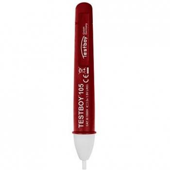 Testboy 105 Non-Contact Voltage Tester CAT III 1000V with LED Flashlight, Acoustic and Vibration Alerts