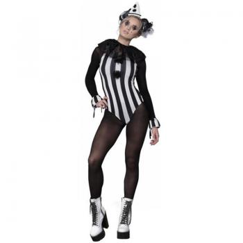Disfraz de Payaso Pierrot Vintage para mujer de Smiffy's