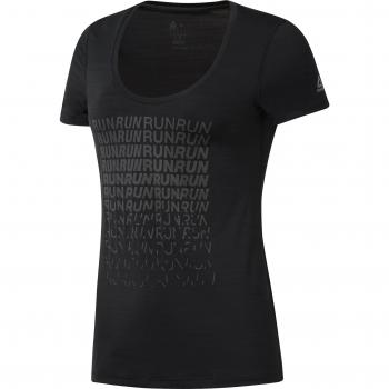 Reebok SS AC tee Camiseta, Mujer, Negro, XS
