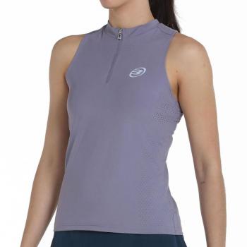 Camiseta Sin Mangas Bullpadel Ourol Mujer - Ropa de pádel, color morado, diseño sin mangas, para mujer