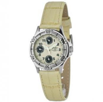 Lorus Reloj Mujer Analógico de Cuarzo con Correa de Cuero RG235PX9, Diámetro de 30mm