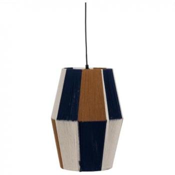Lámpara de Techo Papel Hierro Rayas 220-240 V 28 x 28 x 39 cm - Diseño Moderno