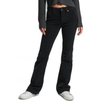 Superdry Women's Mid Rise Slim Corduroy Flared Jeans
