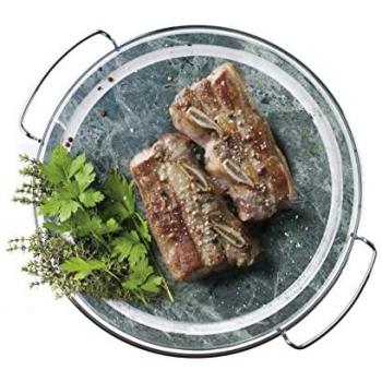 Asador plancha de piedra redonda Ibili 30 cm