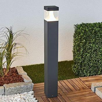 Lámpara LED de Exterior 'Egon' en Negro, Cuerpo Angular de Aluminio - Lucande