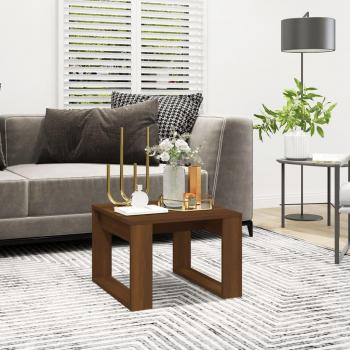 Mesa auxiliar de madera contrachapada 50x50x35 cm en colores Blanco, Negro y Roble Sonoma - Mesa de sofá, Mesa de Entrada para Salón, Consola de Entrada, Mueble Recibidor, Mesita