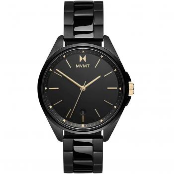 Reloj MVMT Coronada Vipress 28000006-D para Mujer, Analógico, Color Negro, Diámetro de la Caja de 36 mm
