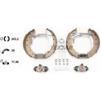 Kit de zapatas de freno TEXTAR 84048002 para frenos de tambor