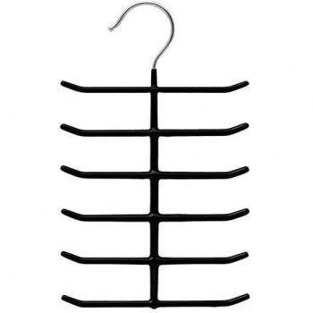 Protenrop 2861128 - Perchas para corbatas, antideslizante, color negro