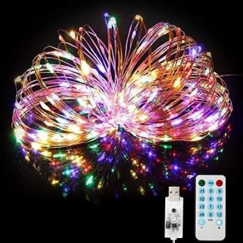 Guirnalda Luces 20M 200 LED, BITIWEND Cadena de Luces Impermeable IP65, Luces Navidad USB y Luces de Hadas para Decorativas, Navidad, Habitacion, Fiesta, Jardín, Bodas, Césped