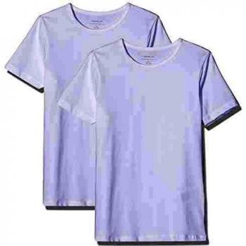 NAME IT Nkmt-Shirt Slim 2P Solid Noos Camiseta, Blanco