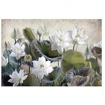 Cuadro Lienzo Nenúfar 120 x 4 x 80 cm - Originalidad y Estilo para Tu Hogar