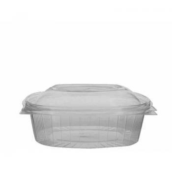Envase de Plástico PP con Tapa Bisagra para Alimentos Calientes de 750 ml - Pack de 50 Unidades