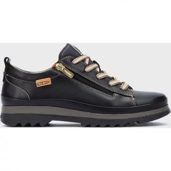 Pikolinos - Zapatillas de mujer de piel con cordones, plantilla acolchada Memory Foam y diseño Blucher Sport Vigo