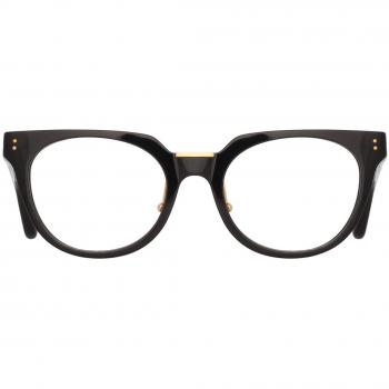 Linda Farrow DELPHINE LFL1323 C1 Women’s Eyeglasses Black Size 51 - Blue Light Block Available