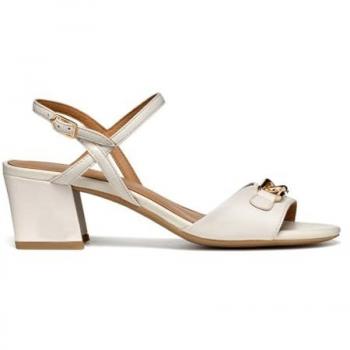 Sandalias Geox D New Eraklia 50 para Mujer, Color Beige Claro, Talla 36.5 EU