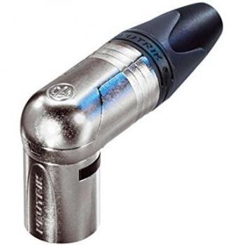 Neutrik NC5MRX 5-Pin Angled XLR Connector, Silver Plated