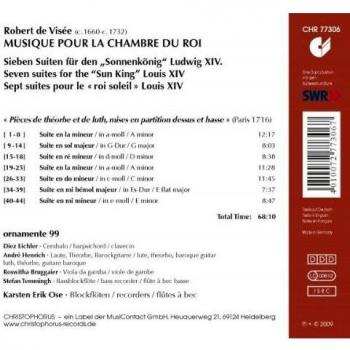 De Visee: Musique Pour La Chambre Du Roi