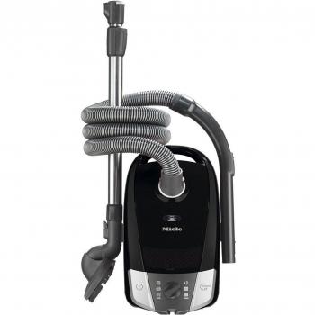 Miele Compact C2 Parquet XL Aspirador de Trineo con Bolsa, Cepillo Especial para Parquet y Filtro AirClean Plus, Color Negro Obsidiano