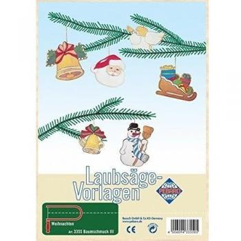 Pebaro 335S - Plantilla para Trabajar con Sierra de marquetería - Decoración para árbol de Navidad III