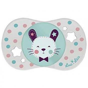 LUC ET LEA Sucette en silicone Lapin 6 mois et +